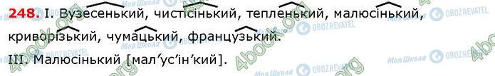 ГДЗ Українська мова 6 клас сторінка 248